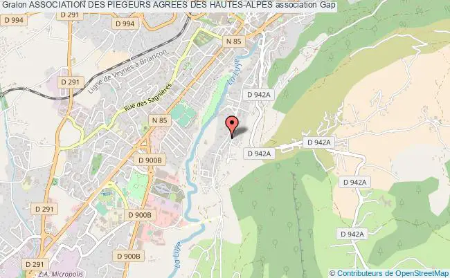 plan association Association Des Piegeurs Agrees Des Hautes-alpes Gap