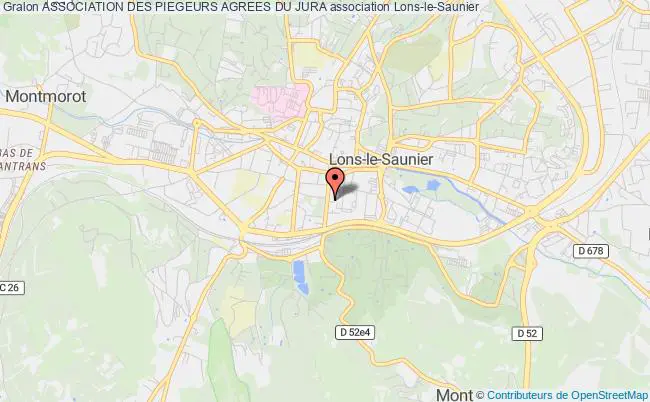 plan association Association Des Piegeurs Agrees Du Jura Lons-le-Saunier