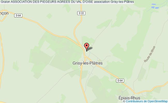 plan association Association Des Piegeurs Agrees Du Val D'oise Grisy-les-Plâtres