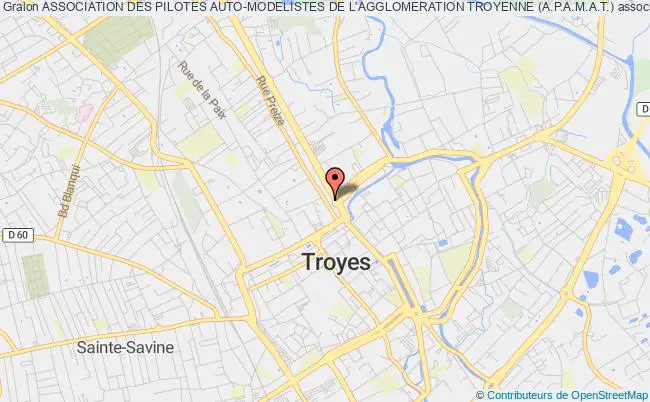 plan association Association Des Pilotes Auto-modelistes De L'agglomeration Troyenne (a.p.a.m.a.t.) Troyes