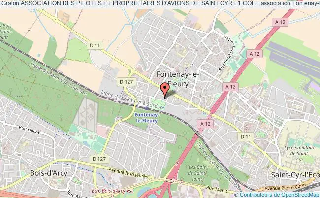 plan association Association Des Pilotes Et Proprietaires D'avions De Saint Cyr L'ecole Fontenay-le-Fleury