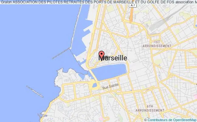 plan association Association Des Pilotes Retraites Des Ports De Marseille Et Du Golfe De Fos Marseille