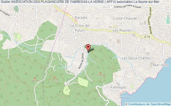 plan association Association Des Plaisanciers De Fabregas-la Verne ( Apfv) La    Seyne-sur-Mer