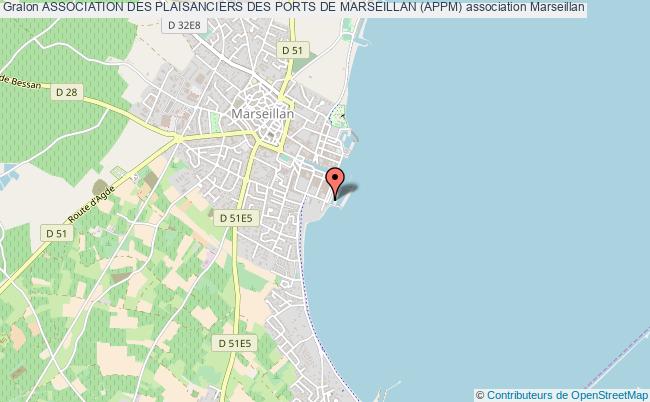 plan association Association Des Plaisanciers Des Ports De Marseillan (appm) Marseillan