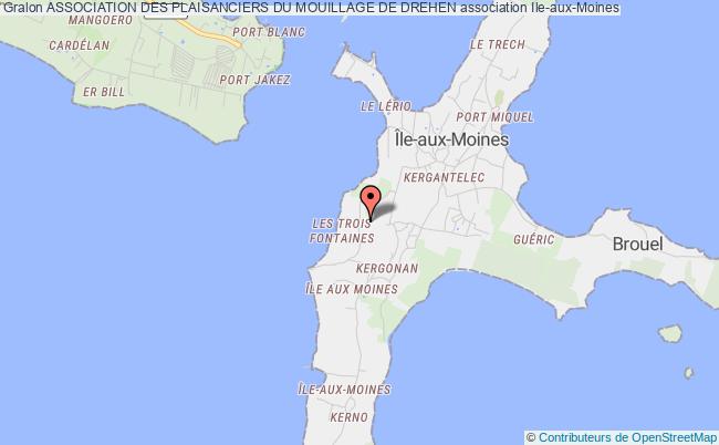 plan association Association Des Plaisanciers Du Mouillage De Drehen Île-aux-Moines