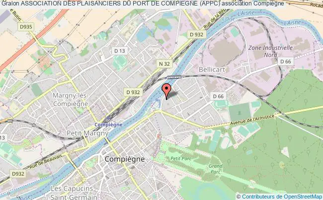 plan association Association Des Plaisanciers Du Port De Compiegne (appc) Compiègne