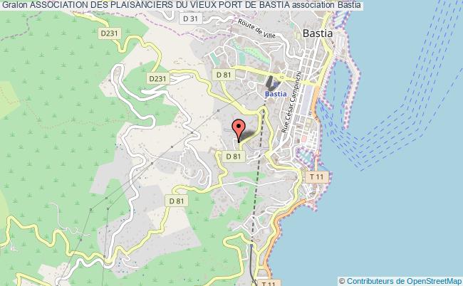 plan association Association Des Plaisanciers Du Vieux Port De Bastia Bastia