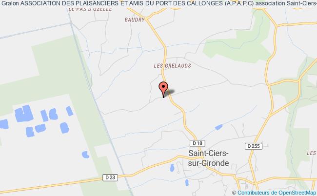 plan association Association Des Plaisanciers Et Amis Du Port Des Callonges (a.p.a.p.c) Saint-Ciers-sur-Gironde