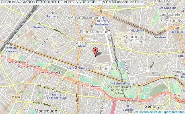 plan association Association Des Points De Vente Vivre Mobile (a.p.v.m) Paris