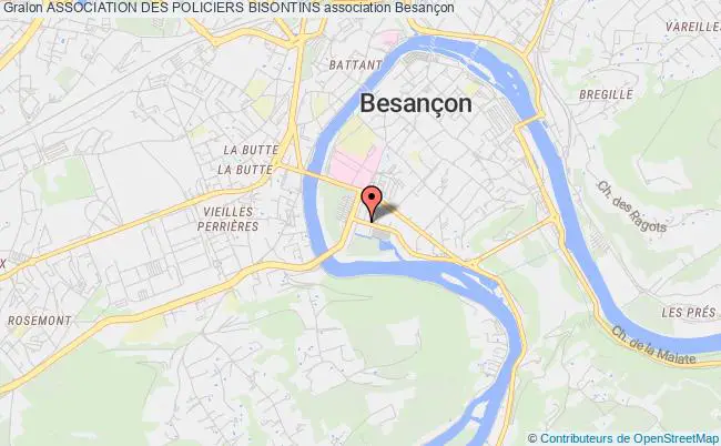 plan association Association Des Policiers Bisontins Besançon