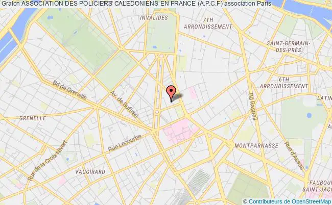 plan association Association Des Policiers Caledoniens En France (a.p.c.f) Paris