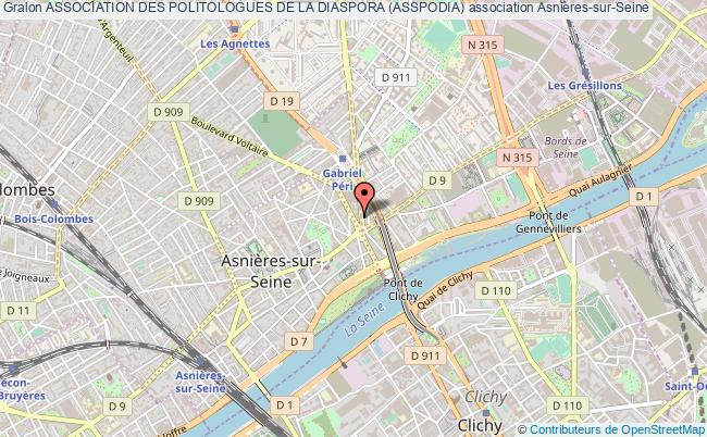 plan association Association Des Politologues De La Diaspora (asspodia) Asnières-sur-Seine