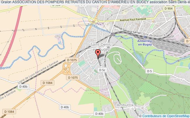 plan association Association Des Pompiers Retraites Du Canton D'amberieu En Bugey Saint-Denis-en-Bugey