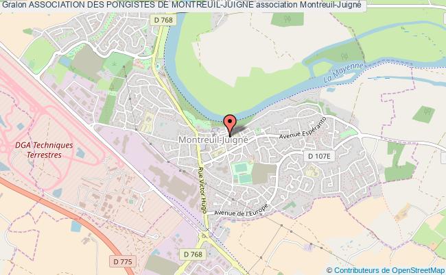 plan association Association Des Pongistes De Montreuil-juigne Montreuil-Juigné