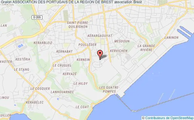 plan association Association Des Portugais De La Region De Brest Brest