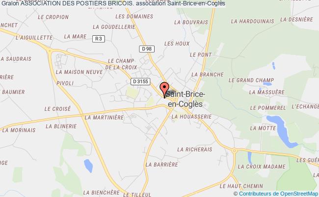plan association Association Des Postiers Bricois. Saint-Brice-en-Coglès