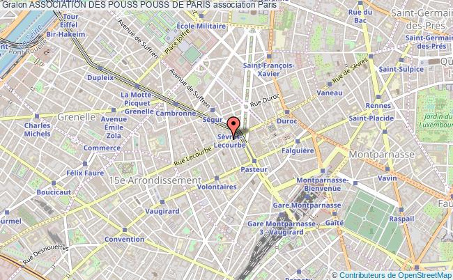plan association Association Des Pouss Pouss De Paris Paris