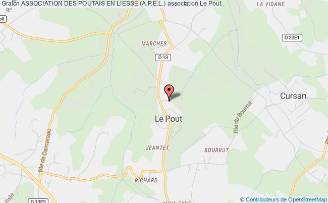 plan association Association Des Poutais En Liesse (a.p.e.l.) Le Pout