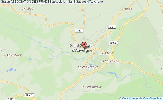 plan association Association Des Prades Saint-Sauves-d'Auvergne