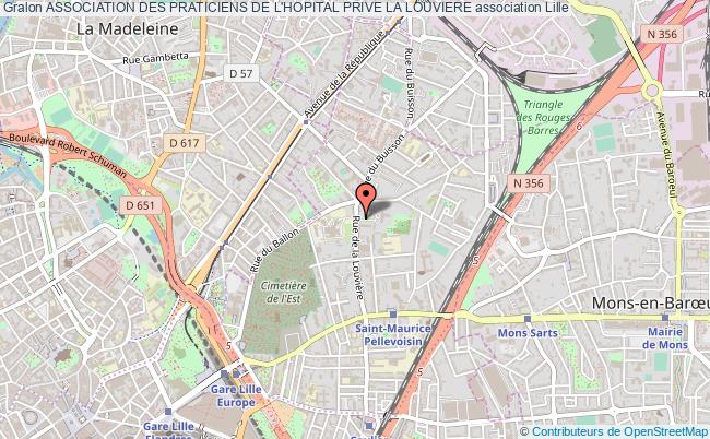 plan association Association Des Praticiens De L'hopital Prive La Louviere Lille