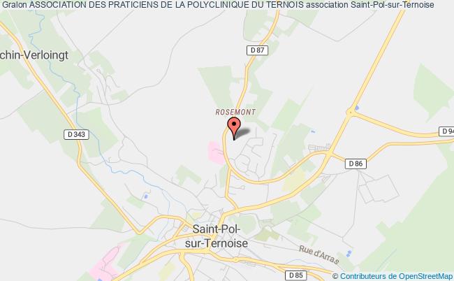 plan association Association Des Praticiens De La Polyclinique Du Ternois Saint-Pol-sur-Ternoise