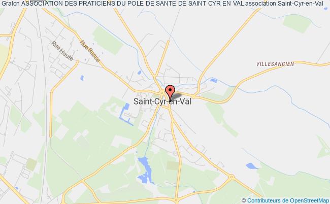 plan association Association Des Praticiens Du Pole De Sante De Saint Cyr En Val Saint-Cyr-en-Val