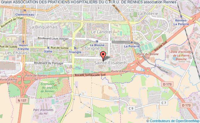 plan association Association Des Praticiens Hospitaliers Du C.h.r.u. De Rennes Rennes
