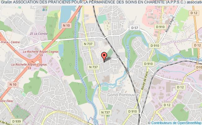plan association Association Des Praticiens Pour La Permanence Des Soins En Charente (a.p.p.s.c.) Gond-Pontouvre