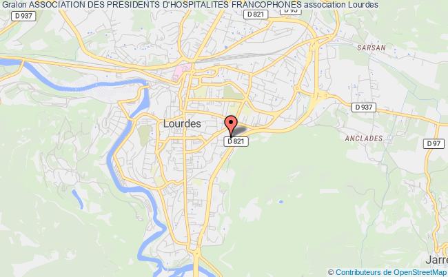 plan association Association Des Presidents D'hospitalites Francophones Lourdes