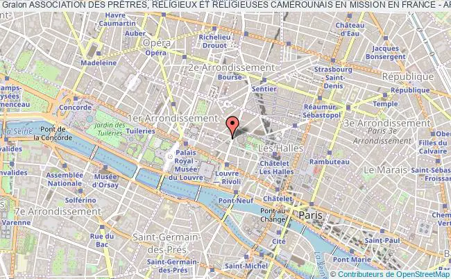 plan association Association Des PrÊtres, Religieux Et Religieuses Camerounais En Mission En France - Aprrcmf Paris 1er