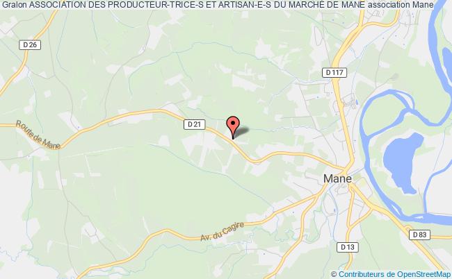 plan association Association Des Producteur-trice-s Et Artisan-e-s Du MarchÉ De Mane Mane