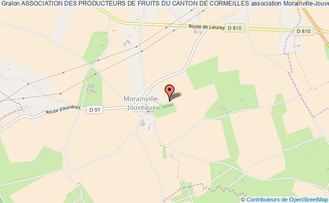 plan association Association Des Producteurs De Fruits Du Canton De Cormeilles Morainville-Jouveaux
