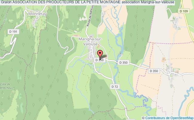 plan association Association Des Producteurs De La Petite Montagne Marigna-sur-Valouse