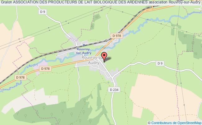 plan association Association Des Producteurs De Lait Biologique Des Ardennes Rouvroy-sur-Audry