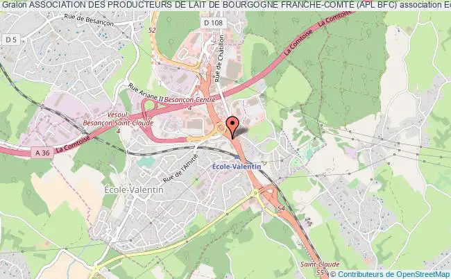 plan association Association Des Producteurs De Lait De Bourgogne Franche-comtÉ (apl Bfc) École-Valentin