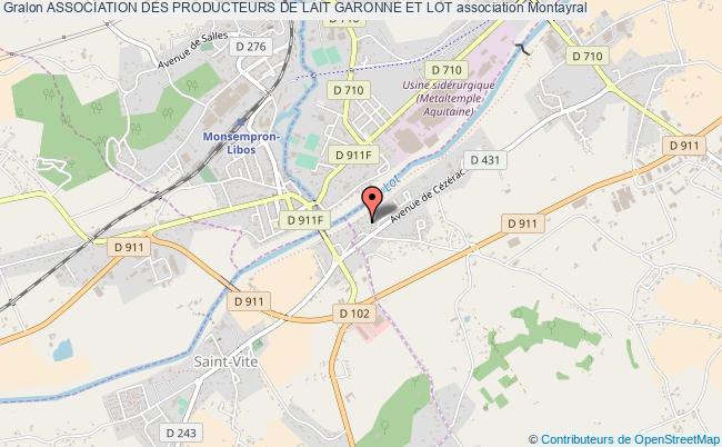 plan association Association Des Producteurs De Lait Garonne Et Lot Montayral