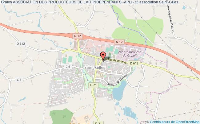 plan association Association Des Producteurs De Lait Independants -apli -35 Saint-Gilles