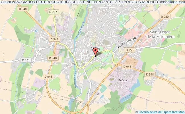 plan association Association Des Producteurs De Lait Independants - Apli Poitou-charentes Melle