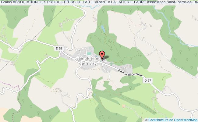 plan association Association Des Producteurs De Lait Livrant A La Laiterie Fabre Saint-Pierre-de-Trivisy
