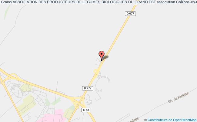 plan association Association Des Producteurs De LÉgumes Biologiques Du Grand Est Châlons-en-Champagne