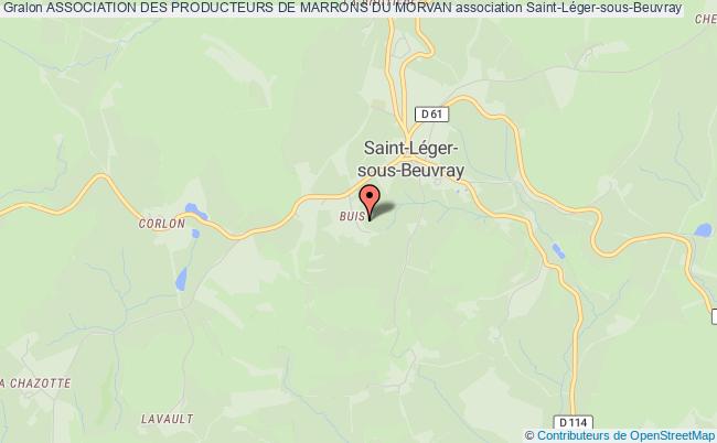 plan association Association Des Producteurs De Marrons Du Morvan Saint-Léger-sous-Beuvray