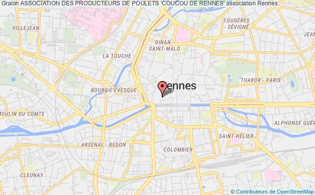plan association Association Des Producteurs De Poulets 'coucou De Rennes' Rennes
