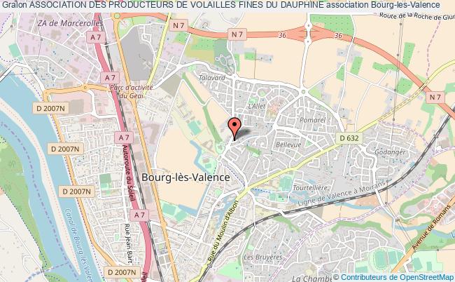 plan association Association Des Producteurs De Volailles Fines Du Dauphine Bourg-lès-Valence