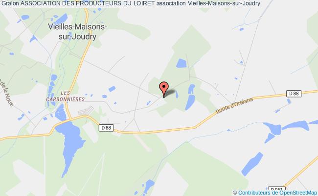 plan association Association Des Producteurs Du Loiret Vieilles-Maisons-sur-Joudry