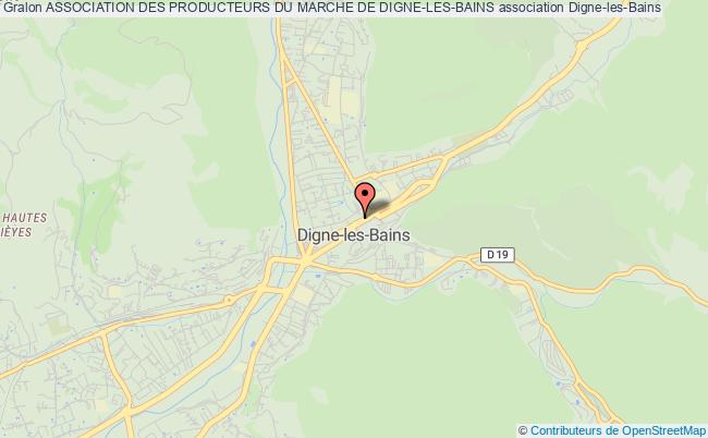 plan association Association Des Producteurs Du Marche De Digne-les-bains Digne-les-Bains