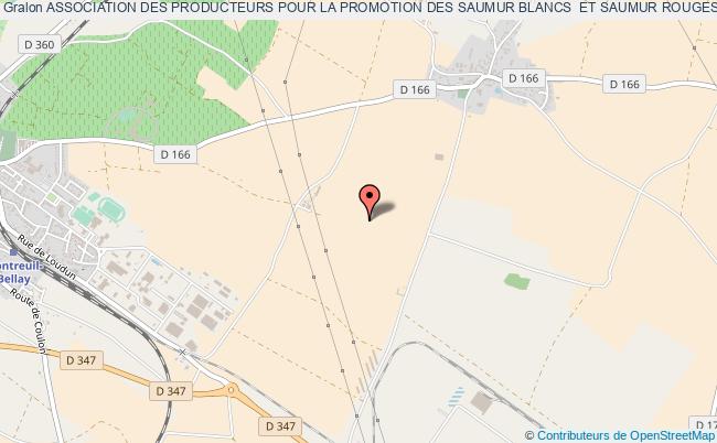 plan association Association Des Producteurs Pour La Promotion Des Saumur Blancs  Et Saumur Rouges Montreuil-Bellay