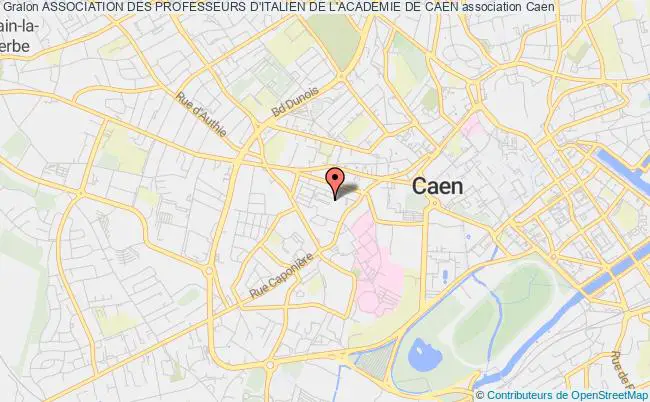 plan association Association Des Professeurs D'italien De L'academie De Caen Caen