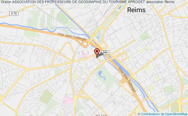 plan association Association Des Professeurs De Geographie Du Tourisme Aproget Reims