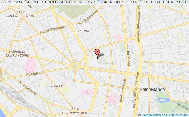plan association Association Des Professeurs De Sciences Economiques Et Sociales De Creteil (apses-creteil) Paris