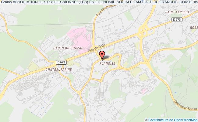 plan association Association Des Professionnel(les) En Economie Sociale Familiale De Franche- Comte Besançon